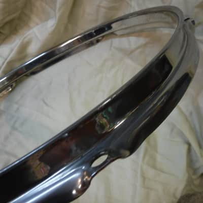 13" Ludwig 1960's NIckel over Brass Tom Tom Rim image 2