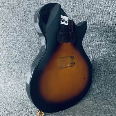 Sunburst Single Cut Guitar Body with Dual Humbucker Routing image 9