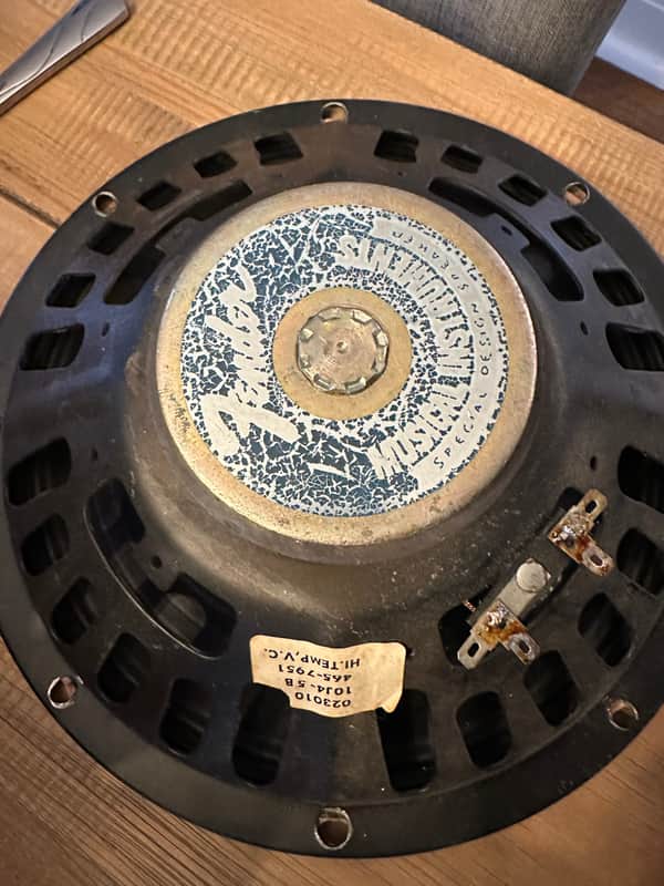 Fender Oxford 10” Princeton speaker 10j4 1970's Weber recone image 1