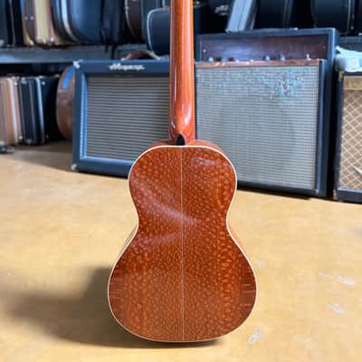 2012 Tony Graziano Tenor Ukulele #602 – Redwood / Figured Lacewood – Abalone – HSC image 11