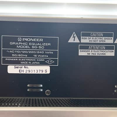 Vintage Pioneer SG-50 10-Band Graphic Equalizer Spectrum Analyzer w/ Original Instructions; Tested image 6
