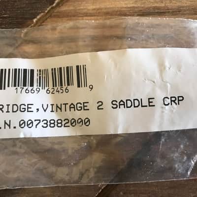 Real Life Relics Fender® Aged Vintage Mod 2-Saddle Telecaster® Bass Bridge (Fender® SKU 0073882049 / 0073882000)    [J3] image 5
