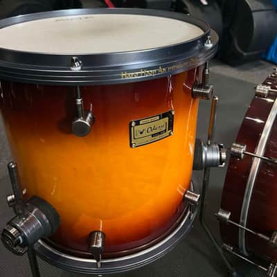 ~WOW!~ Odery Custom Drums Araucaria 3-Piece 10/13/18" Drum Kit Set in Sunset Burst w/ Matching 13" Snare Drum, Solid Aluminum Hoops & Deluxe Cases image 6