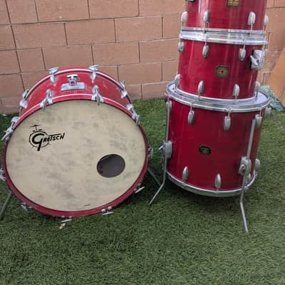 Gretsch 1979-early 80's era USA Custom Shells 24/18/14/13 - Red Wine image 12