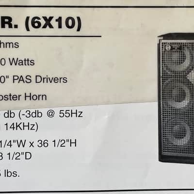 SWR GOLIATH SR. 6x10" (4Ohm) Cabinet image 4