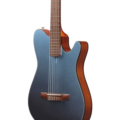Ibanez FRH10N 6 String Acoustic Electric Guitar - Indigo Blue Metallic Flat image 8