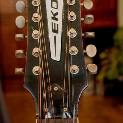 (Players Guitar - Few Lacquer Cracks) Vintage Eko Ranger XII c.1970 image 3