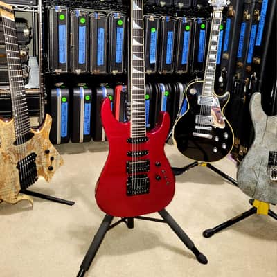 VIDEO! San Dimas Jackson Soloist Custom 1986 Dark Red 1 owner near MINT original ohsc and docs image 4
