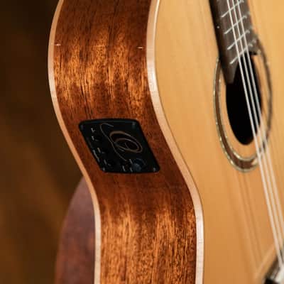 Ortega RCE138SN Performer Series Solid Spruce Top Mahogany Neck Cutaway Nylon 6-String Classical Acoustic-Electric Guitar w/Gig Bag image 17