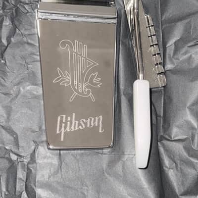 Maestro Vibrola Engraved in Nickel fits Gibson SG, Firebird, ES Guitars Tailpiece Tremolo Vibrato Lyre image 2