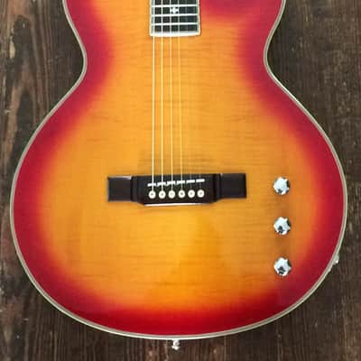 Washburn SBF-80 Solid Body Acoustic Electric Cherry Sunburst image 1