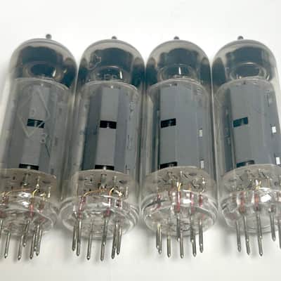 Immagine Matched Quad NOS (4 pcs) 6P14P EV / EW el84 100% Reflector Saratov, "O" getter - 3