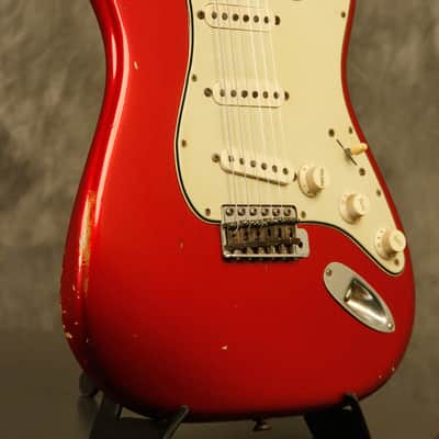 1964 pre-CBS Fender Stratocaster R&R Candy Apple Red '60s nitro factory refinish image 7