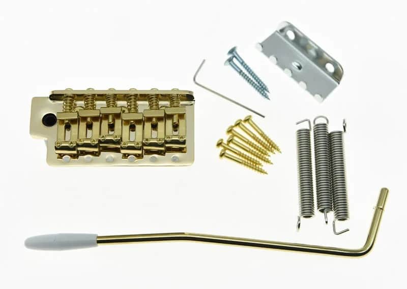 Vintage Guitar Stratocaster Strat Style Tremolo Bridge System in Gold image 1
