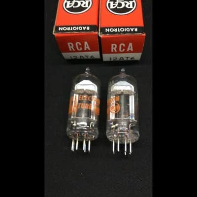NOS NIB Pair RCA 12AT6 Vintage Radio Vacuum Tubes TESTED 8.9664 image 4
