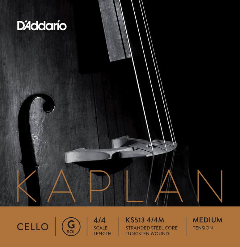 D'Addario KS513 4/4M Kaplan 4/4 Cello String - G Medium image 1