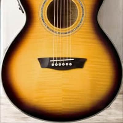 Washburn EA15ATB Festival Series Mini Jumbo Acoustic-Electric Guitar – Cutaway – Tobacco Burst – Acoustic/Electric – Model EA15ATB image 3