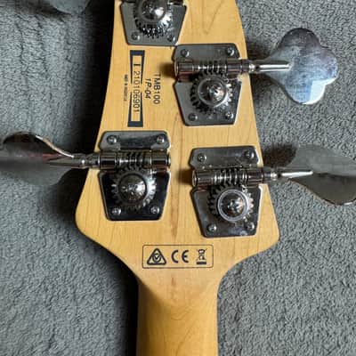 Ibanez TMB100 Talman Bass Ivory Short Scale Active PJ Bass Guitar Clean image 8