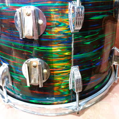 Ludwig 10x14 Tom 1976 - Psychedelic Red image 9