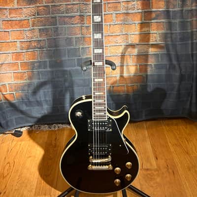 Hohner HG-430 LP Style With Seymour Duncan Pick Ups - Black + Gold image 1