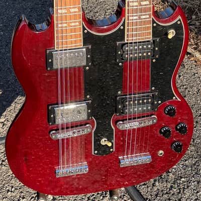 1979 Fernandes FSG-120 Double Neck W/OHSC Cherry Burny RSG-140 EDS-1275 12/6 Vintage Japan image 2