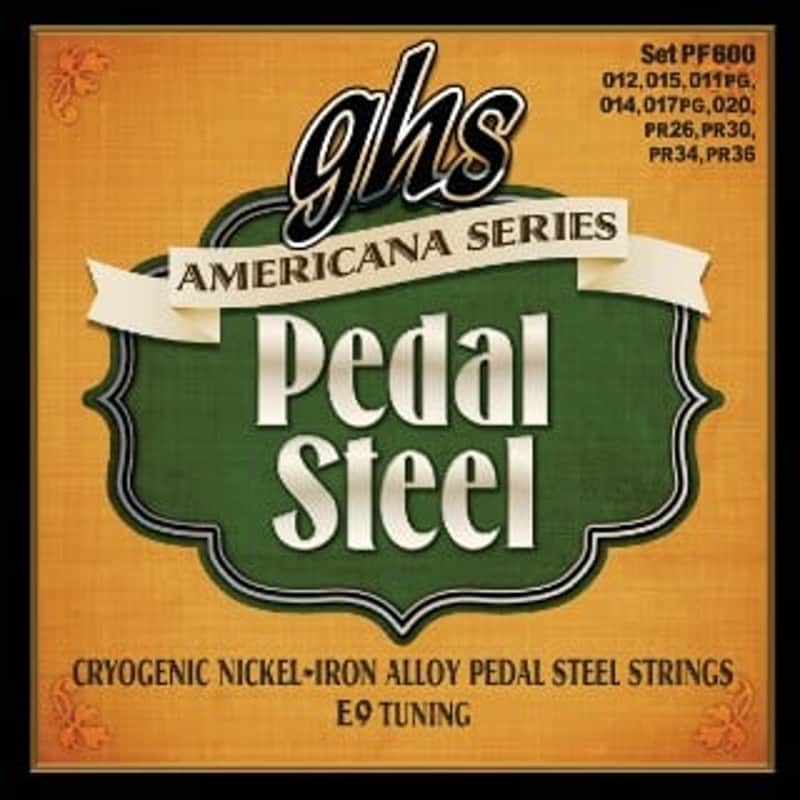 GHS Americana - Cryogenic Nickel/Iron Pedal Steel Guitar Strings - C6 Tuning (12-70) String Gauge:12-70 image 1