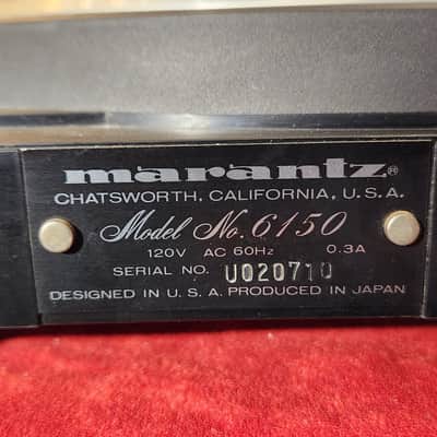 Marantz 6150 Servo Control Direct Drive Turntable w/ Third Man Records Platter Cover image 11