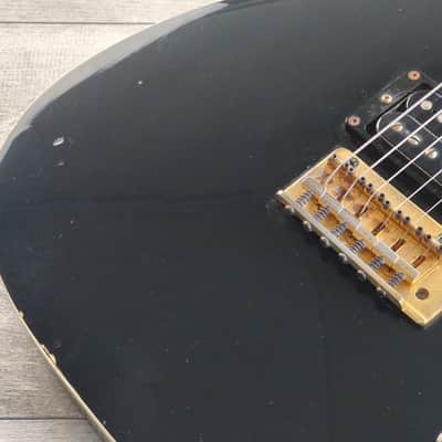 1992 Fernandes Japan TEJ-55 HS Contemporary Telecaster (Black/Gold) image 5