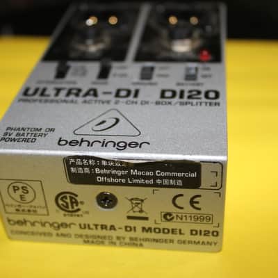 Behringer Ultra-DI DI20 2-Channel Active Direct Box / Splitter image 4