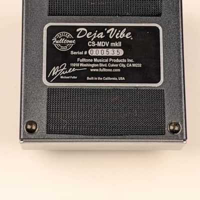 Fulltone CS-MDV MkII Mini Deja Vibe 2010s - Silver image 2