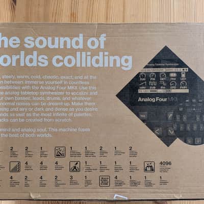 Elektron Analog Four MKII 4-Voice Tabletop Analog Synthesizer 2020 - Present - Black image 8