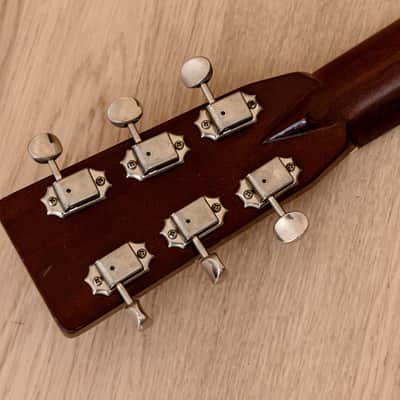1984 Tokai Cats Eyes TCM-50V Vintage Herringbone Dreadnought Acoustic Guitar w/ Case, Japan image 5
