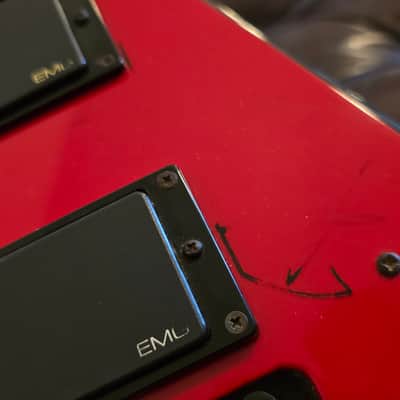 Jackson Demmelition King V ex LONDON CROBAR Soho Metal Rock Bar Artist Signed Phil Demmel Machine Head Signature Flying V EMG 81 85 Zakk Wylde Set Floyd Rose Electric Guitar image 23