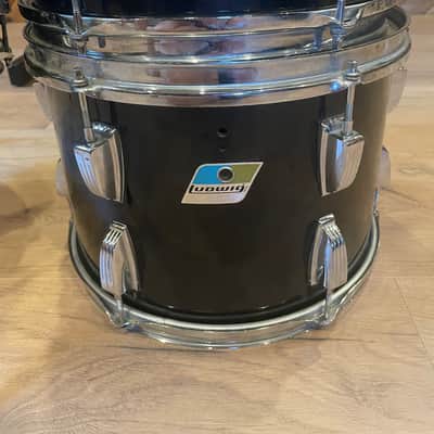 Ludwig 70s Vistalite Toms - 12” Rack, 13” Rack, 16” Floor 1970s - Black image 5