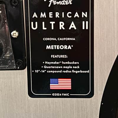 Fender American Ultra II Meteora with Ebony Fretboard 2024 Texas Tea /7lbs. 9.4oz. #US24021180 image 6