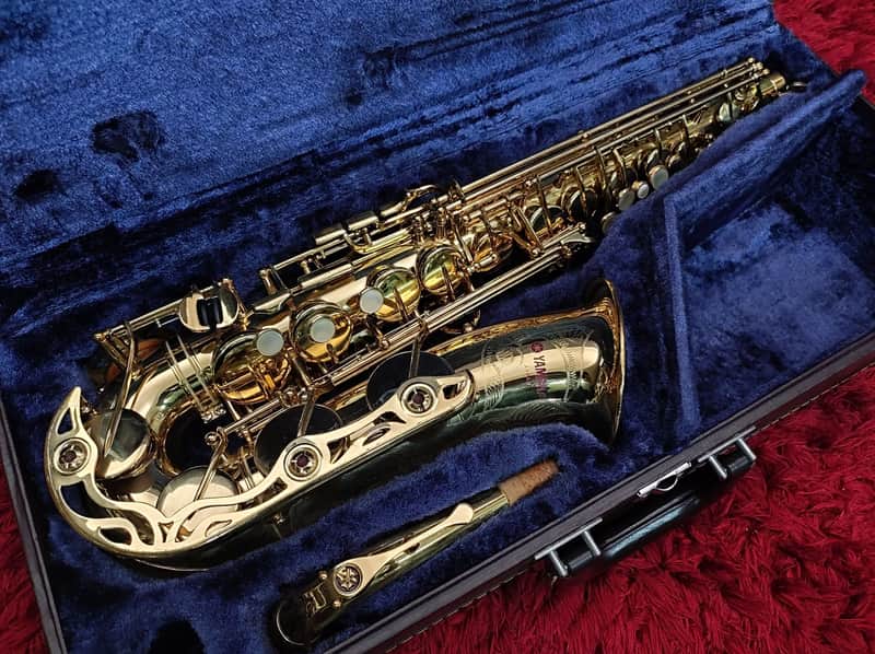 Yamaha YAS-62 purple logo J key guard Original gold lacquer alto