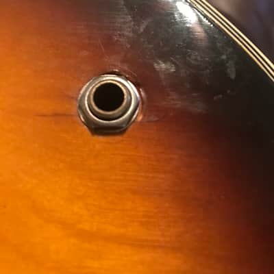 Vintage Ventura  Semi-hollow body bass guitar 335 copy 60’s-70’s Sunburst image 16
