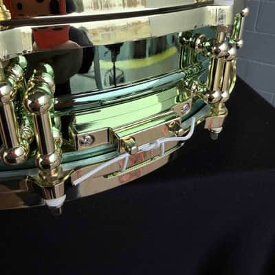 Ludwig LW0414CP Carl Palmer 'Venus' Signature 3.7x14" Brass Piccolo Snare Drum *IN STOCK* image 6