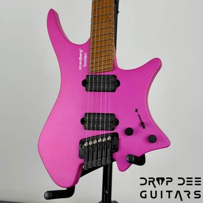 Strandberg Boden Standard N2.6T Tremolo Multiscale Headless Electric Guitar w/ Bag - Electric Fuchsia Metallic image 4