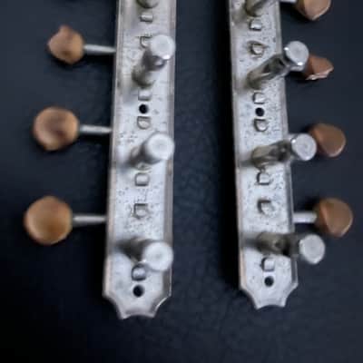 Kluson No line vintage mandolin tuning keys 50’s - Nickel image 1