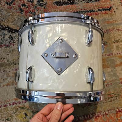 Gretsch 13x9" Round Badge 6-ply Rack Tom - White Marine Pearl 1960s image 6