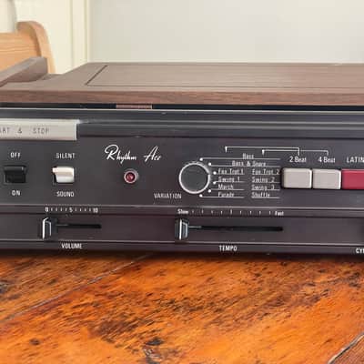 Ace Tone FR-8L Rhythm Ace 1960s - Black / Wood image 4