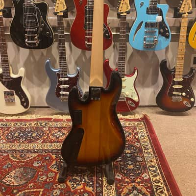 Squier Deluxe Jazz Bass V Active 3-Color Sunburst Bass - New Old Stock image 6