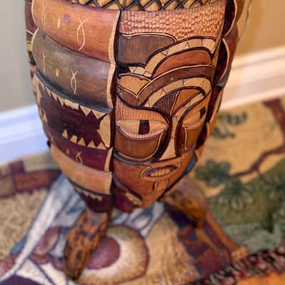 Beautiful Genuine African Handcrafted Drum Percussion Instrument image 6