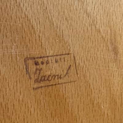Vintage 80's SONOR PHONIC-PLUS Series 18" deep x 16" wide Makassar Ebony Floor Tom image 10