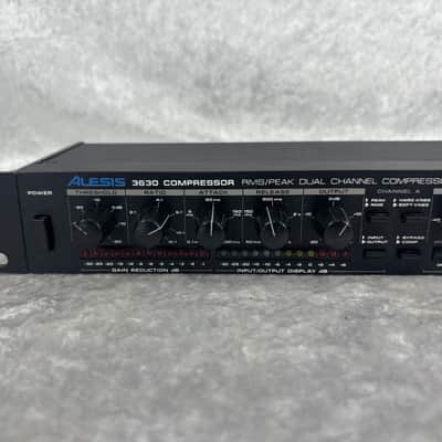 Alesis 3630 Dual Channel Compressor rack unit with power supply and box image 9