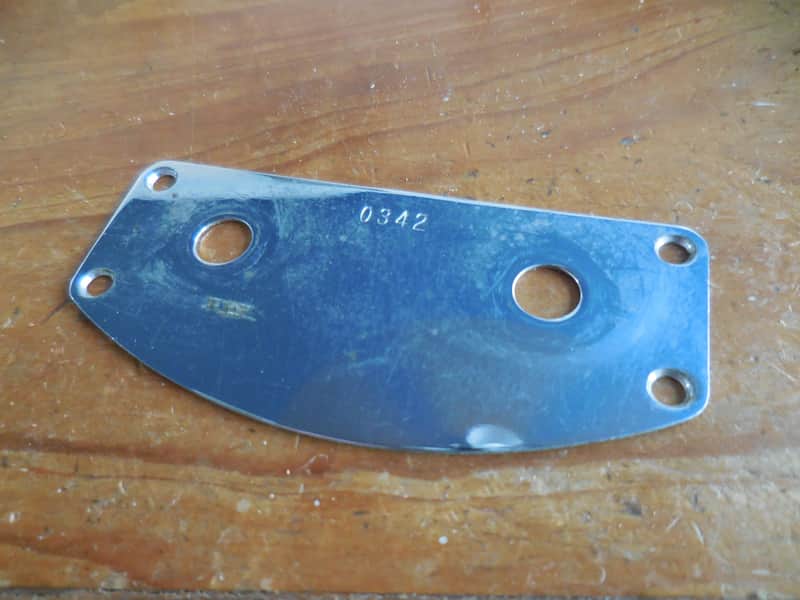 Fender 1950's Lap Steel Control plate with Serial Number image 1