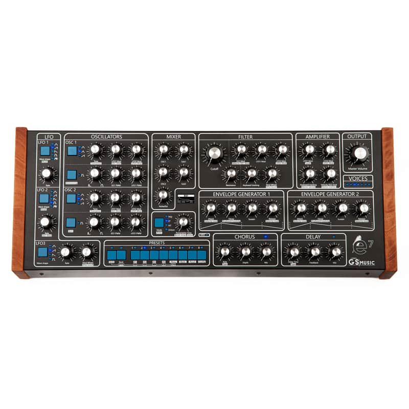 GS-e7 Analog Polyphonic Synthesizer (Black) image 1