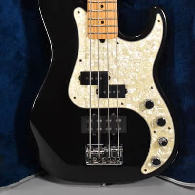 1997 Fender American Deluxe Precision Bass Black Finish w/OHSC image 2