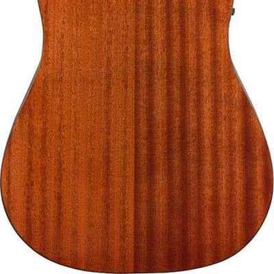 Fender CD-60SCE All-Mahogany Dreadnought Cutaway Acoustic Electric Guitar, with 2-Year Warranty, Fishman Pickup and Preamp System, Natural image 3